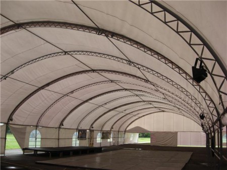 Carpa hangar vista interna